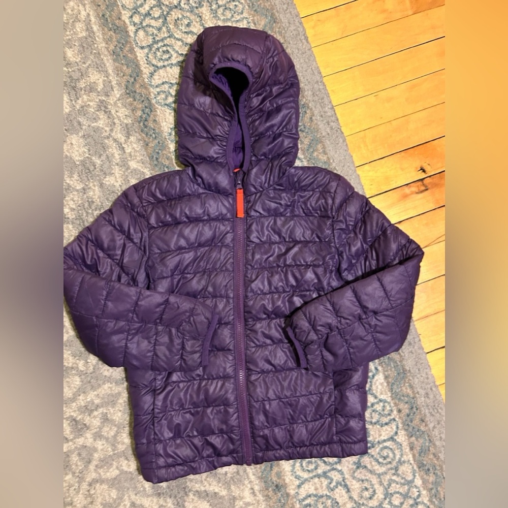 Primary Deep Purple Kids Puffer Jacket